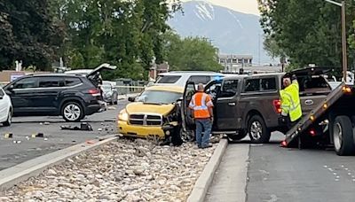 Two police officers, suspect hospitalized after pursuit in South Salt Lake