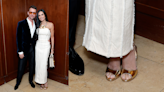 Demi Moore Brings Extra Shine With Gold Peep-Toe Louboutins to THR’s 2024 Power Stylists