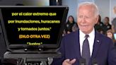 El último lapsus de Joe Biden: mete la pata y lee en voz alta las indicaciones del teleprompter