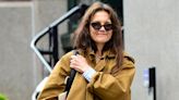 Katie Holmes & Em Rata Have Two Very Different Takes On The Spring Coat