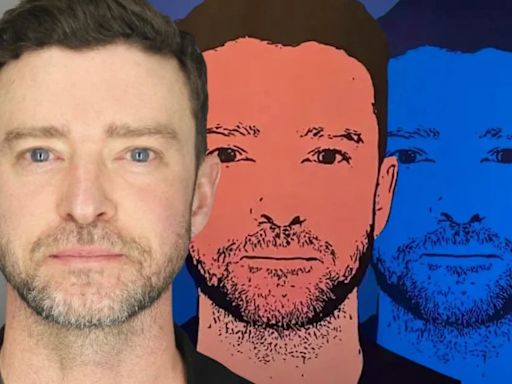 La foto de Justin Timberlake arrestado se convirtió en arte, este es su precio