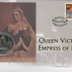 【熱賣精選】直布羅陀 2001年 維多利亞時代 印度女皇 1克朗 紀念幣 全新 UNC