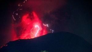 Indonesia volcano erupts three times, spews 5 km ash tower | FOX 28 Spokane