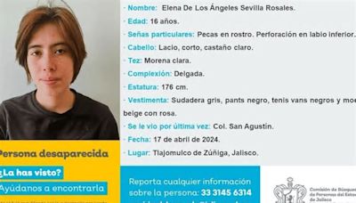 Buscan a otra estudiante de la UdeG desaparecida, Elena de los Ángeles de 16 años