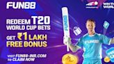 Fun88 Introduces T20 World Cup Special Offers; Secure Bonuses up to ₹1 Lakh