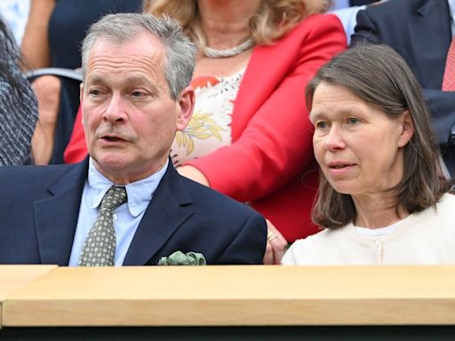 King Charles' cousin Lady Sarah Chatto and husband Daniel enjoy rare date at Wimbledon's royal box ahead of wedding anniversary