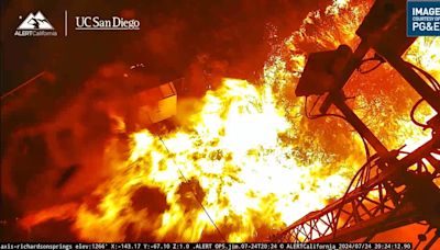 Man arrested after pushing burning car down hill, sparking massive wildfire near Chico, California