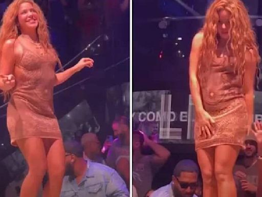 Shakira abandona tarima tras intento de grabación inapropiada bajo su vestido