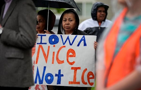 Iowa law lets police arrest migrants. The federal government and civil rights groups are suing