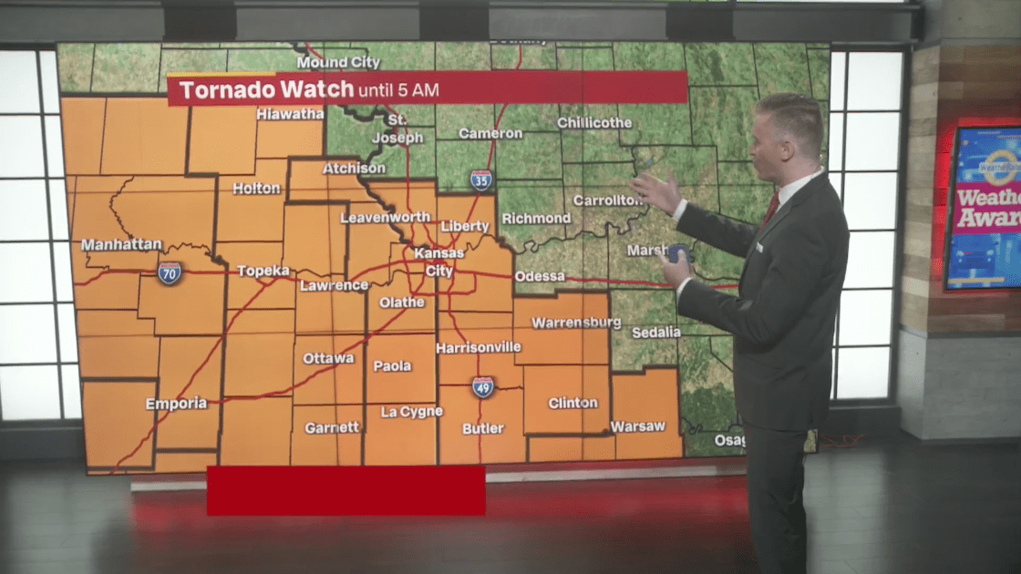 Tornado watch issued throughout Kansas City metro