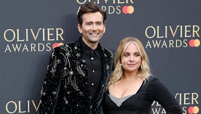 Olivier Awards 2024: David Tennant, 52, rocks a dazzling suit jacket as he poses with wife Georgia, 39, at the ceremony