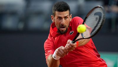 Novak Djokovic hit on the head with water bottle after match in Italy