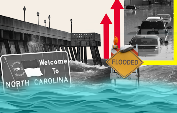 North Carolina Map Shows How State Could Go Underwater From Sea Level Rise