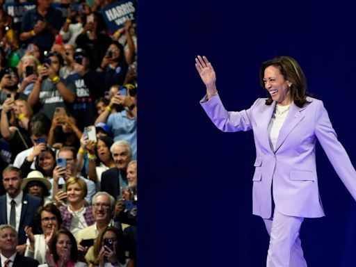 Harris v Trump live: Donald Trump allegedly called Kamala Harris a ‘b****’ as she surges in polls