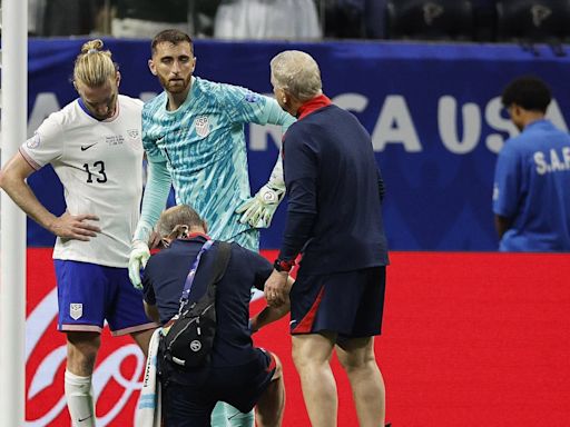 Matt Turner no hizo el entrenamiento completo con USMNT