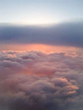 Sunset above the clouds - may 2014 - northbound from Miami | Sky ...