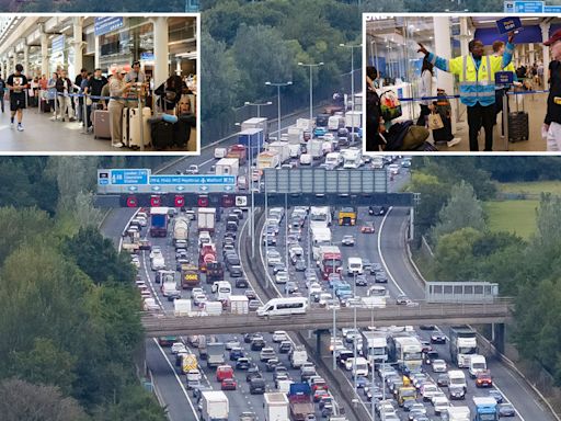 Brits told ‘CANCEL your holidays’ as flights AXED & 3.2m hit roads today alone