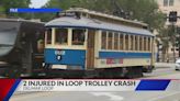 Two injured after Loop Trolley and SUV collide Sunday