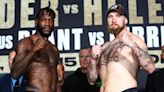 Deontay Wilder weighs in at trim 214½½, Robert Helenius at hefty 253¼¼