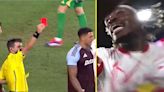 Aston Villa star sent off and incredible player cam footage of brawl emerges