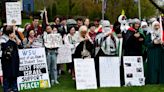 Hundreds take part in pro-Palestinian rally at Worcester State