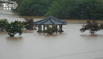 韓坡州降600毫米雨量淹水 漢江快淹橋面首爾警戒