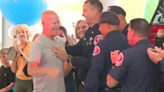 Firefighters surprise battalion chief before last chemo in OC