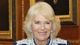 Camilla jokes about effect on sight of writing tiny book for royal dolls’ house