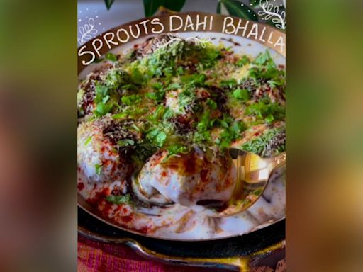 Say Goodbye to Fried Bhallas: Try This Low-Calorie Sprouts Dahi Bhalla Recipe Today