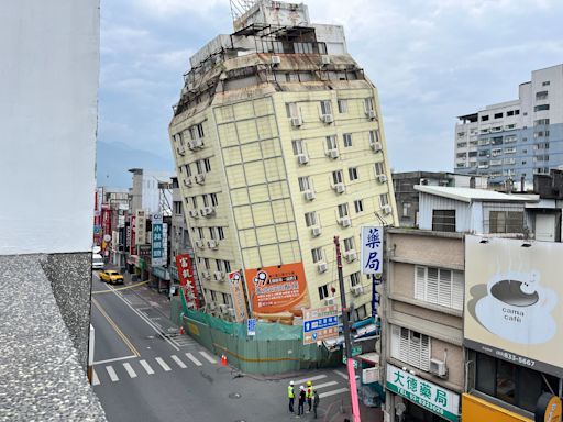 花蓮富凱大飯店傾斜 監視器畫面曝光