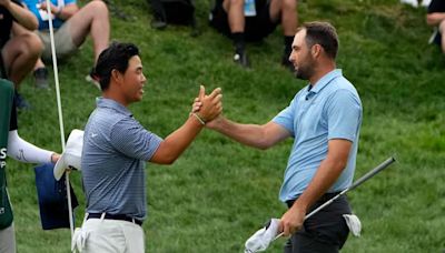 Watch: Tom Kim shares wholesome moment with Scheffler family after Travelers Championship