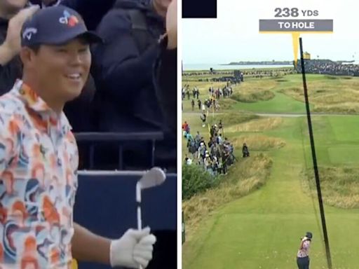Si Woo Kim hits hole-in-one at The Open and promises team proper British reward