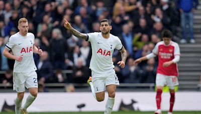 Premier League: Arsenal le ganó a Tottenham, que anotó con Cuti Romero, y se mantiene firme en la punta