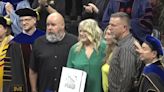 Riley Strain’s parents accept his diploma in tears at Mizzou’s graduation ceremony