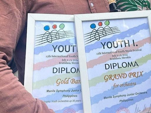 Manila Symphony Junior Orchestra strikes gold, bags grand prix in Europe