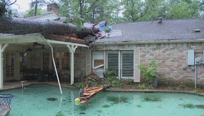 Kingwood man narrowly avoids tragedy when tree falls through bedroom roof