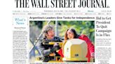 La foto de Milei y Villarruel subidos a un tanque militar llegó a la tapa de The Wall Street Journal