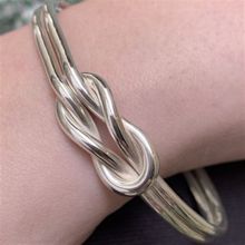 Lovers Knot Bangle - The Silver Shop of Bath