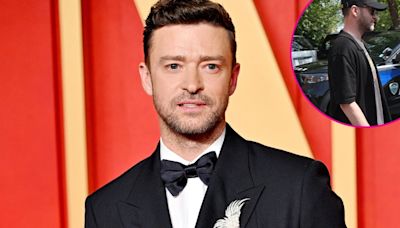 Justin Timberlake Seen Leaving Police Station After DWI Arrest