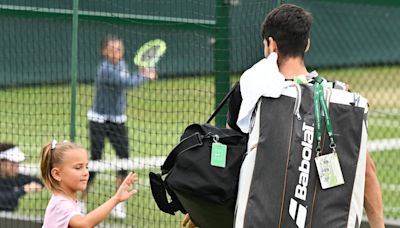 Los hijos de Djokovic alucinan con Alcaraz en Wimbledon