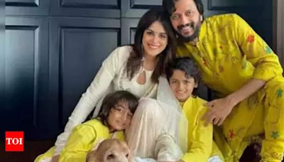 Riteish Deshmukh reveals why his children often greet paparazzi with folded hands | Hindi Movie News - Times of India