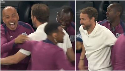 Jimmy Floyd Hasselbaink's reaction to Watkins' winner in England 2-1 Netherlands has gone viral