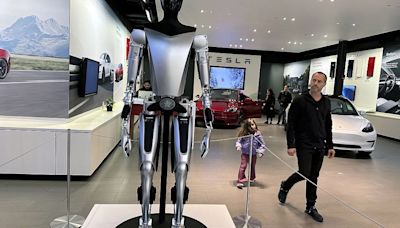 Elon Musk says Optimus humanoid robot will hopefully be ready for Tesla use next year