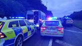 Intelligence trail leads cops to suspicious minibus travelling back from Glastonbury on the M56