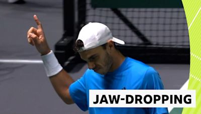 Davis Cup: Francisco Cerundolo's 'jaw-dropping' drop shot against Jack Draper