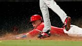 Angels score two on wild pitch and throwing error, beat Phillies 6-5 and snap 4-game skid