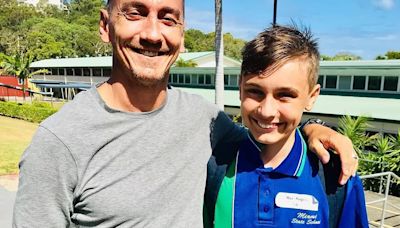 Furious footy great Mat Rogers reveals his autistic son was robbed