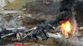 Videos show pillars of fire, smoke in controlled burn after Ohio train derailment