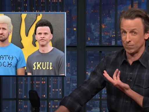 Seth Meyers Baffled That Ryan Gosling and Mikey Day Turned Beavis and Butt-Head Into ‘Weirdly Hot Real Guys’ | Video