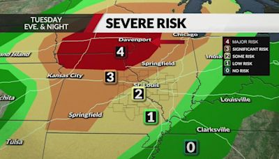 When and where to expect severe storms Tuesday